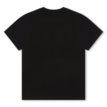 HUGO playera para niño y adolescente manga corta color negro FW24